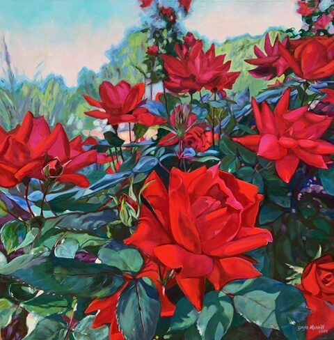 Roses Delight, oil painting by Gayle Merrill
