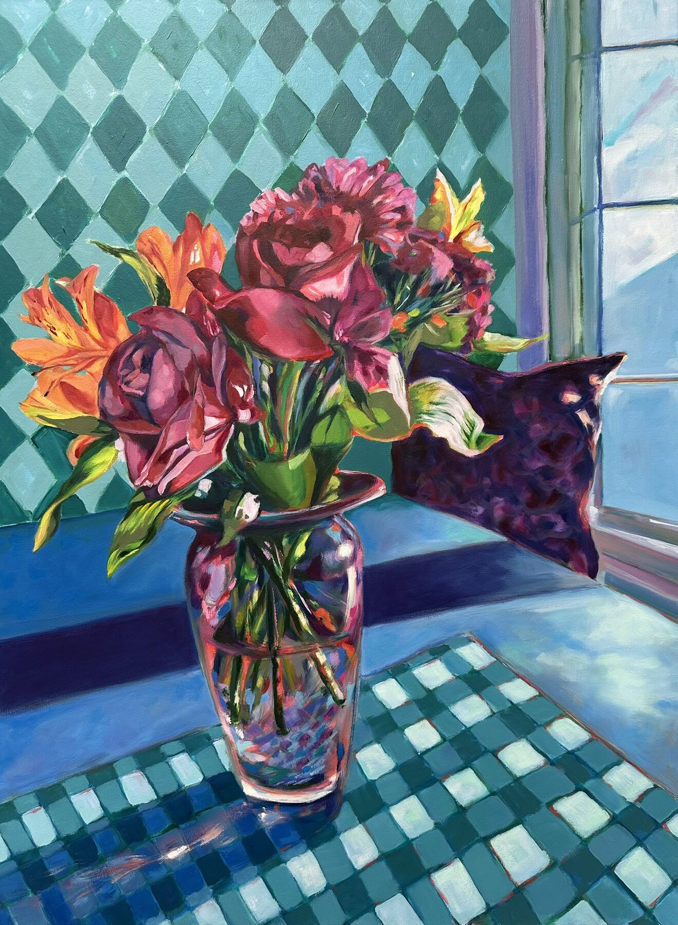 Morning Table, oil painting by Gayle Merrill