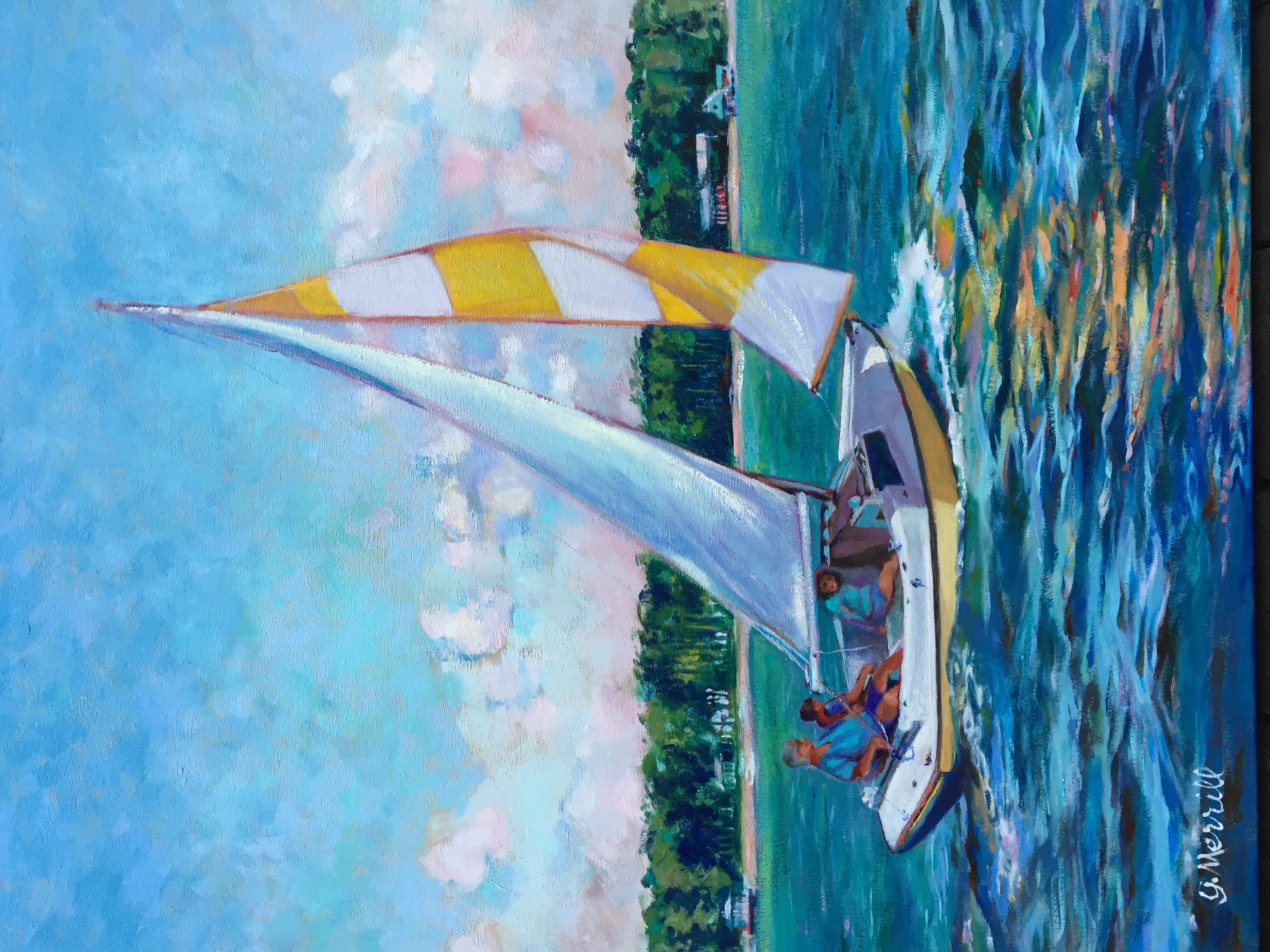 Yellow Sailboat