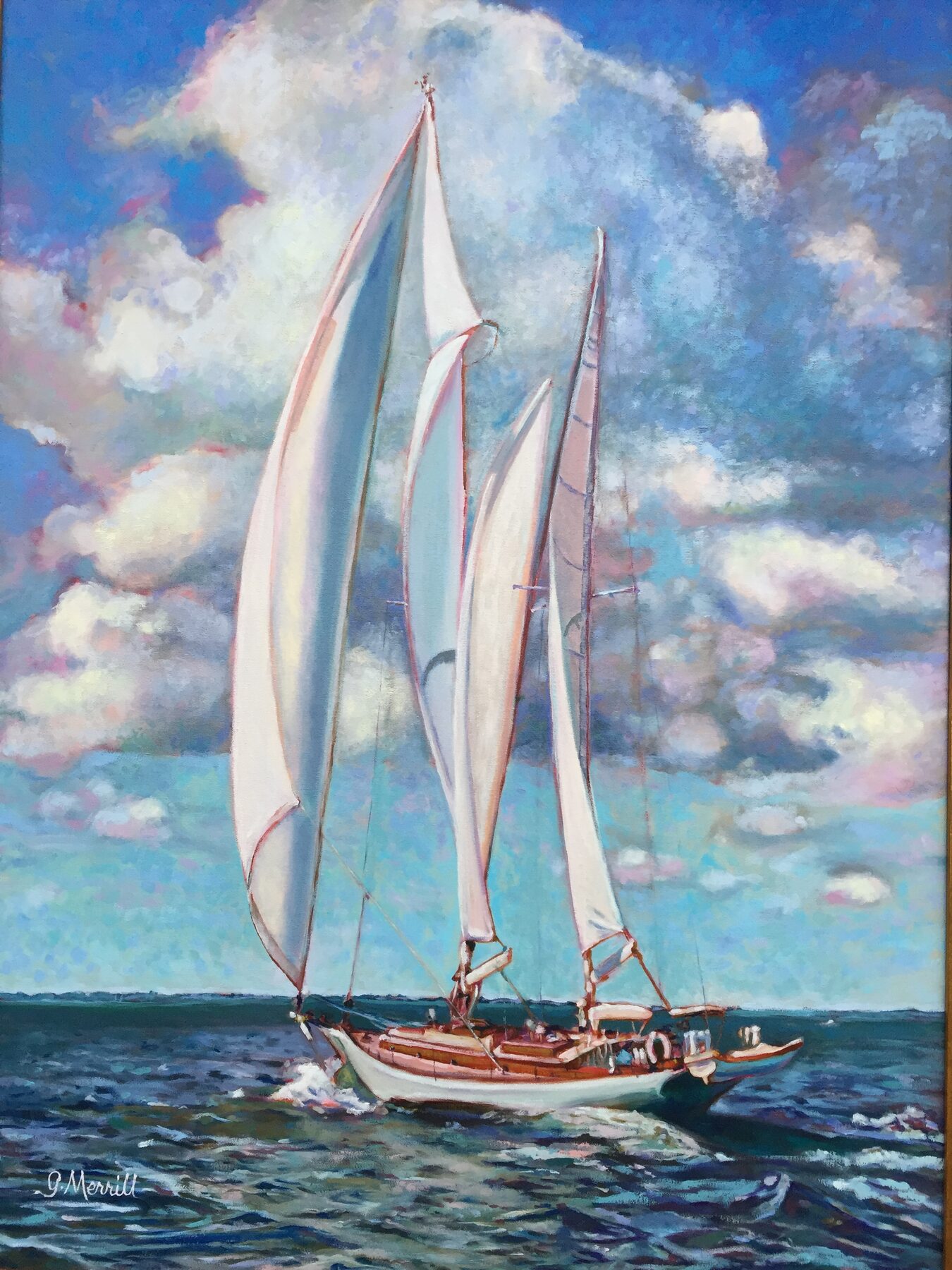Mobjack Bay Beauty, oil painting by Gayle Merrill
