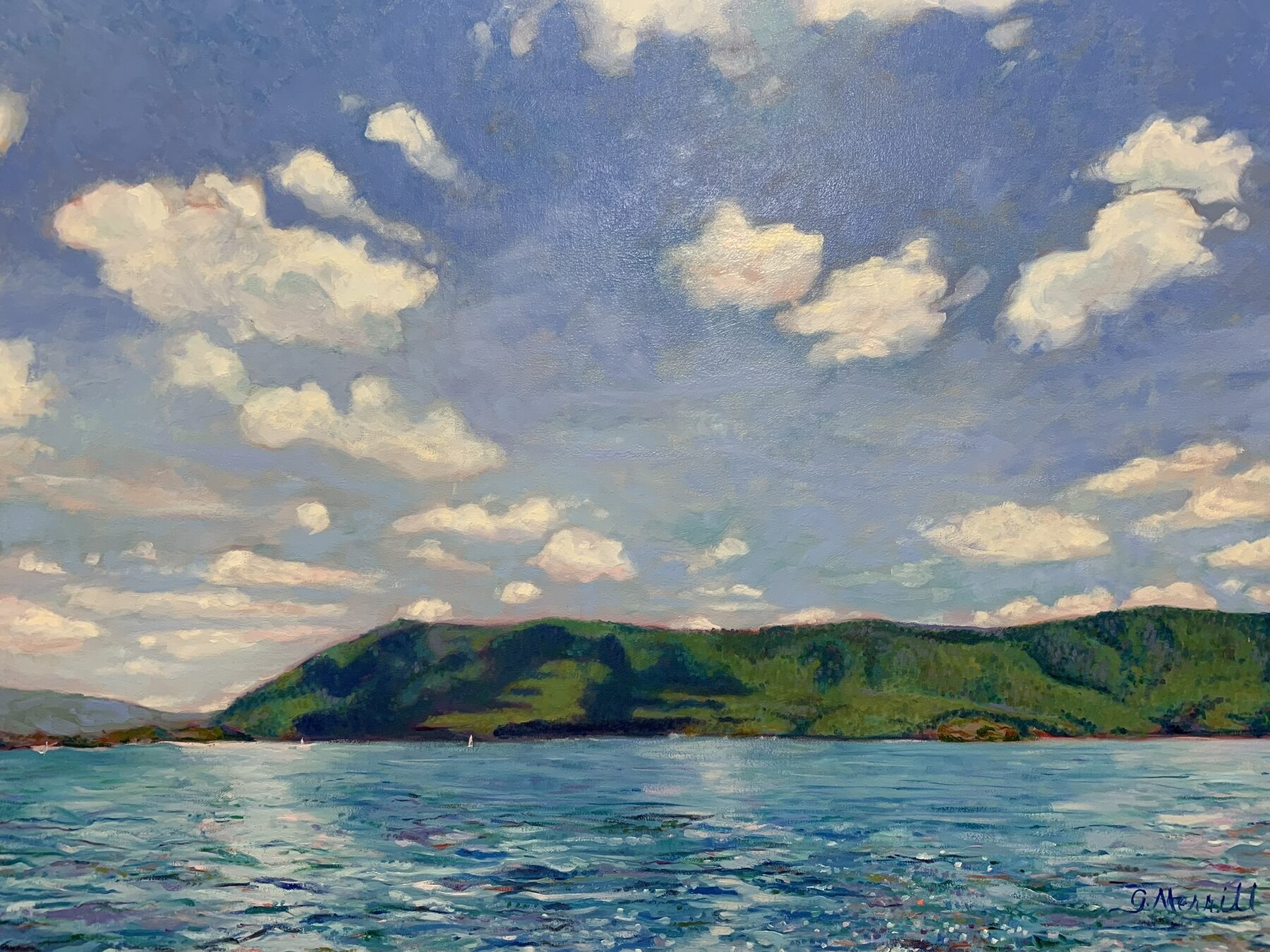 Smith Mountain, oil painting by Gayle Merrill