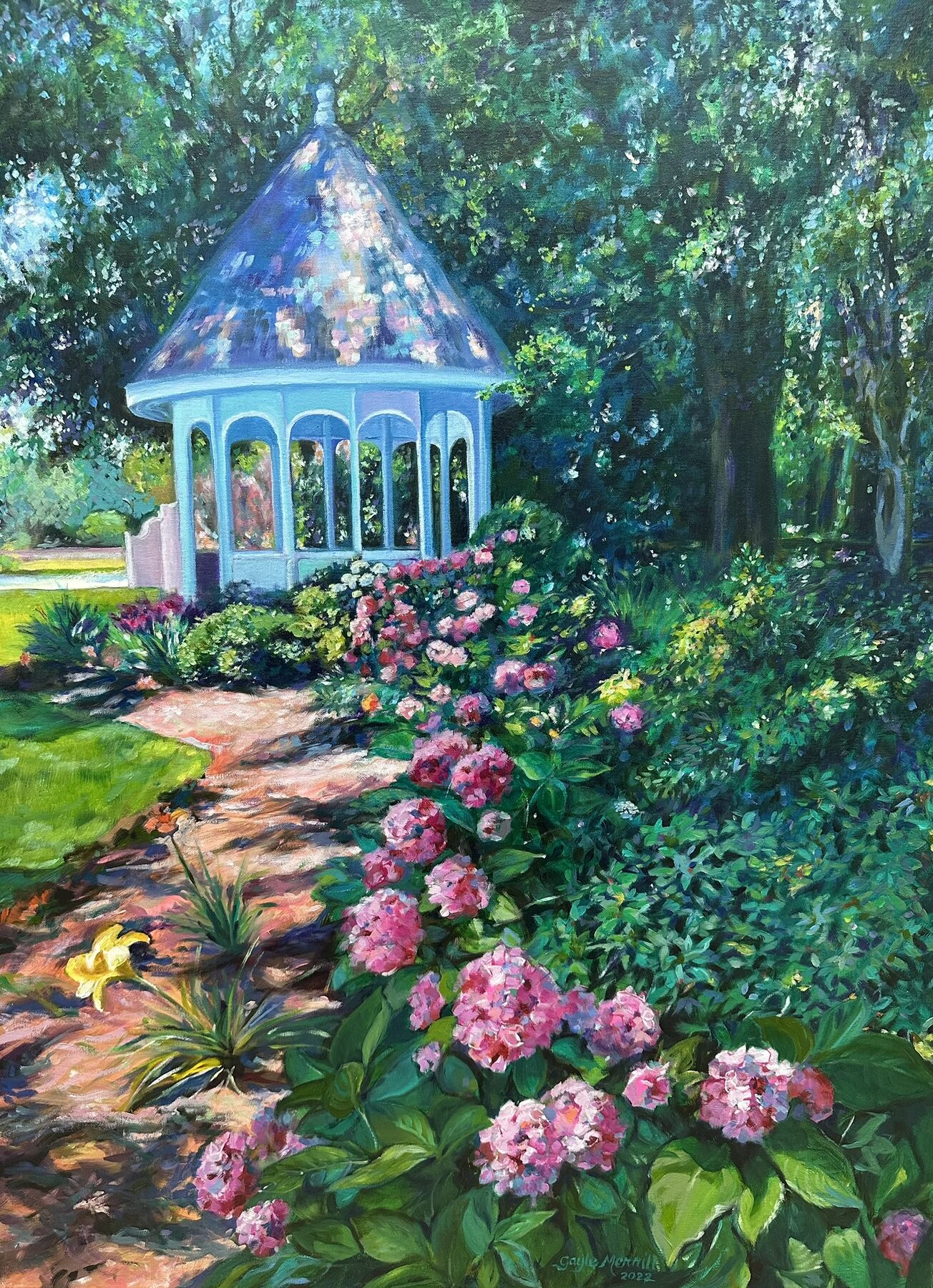 Garden Path, oil painting by Gayle Merrill