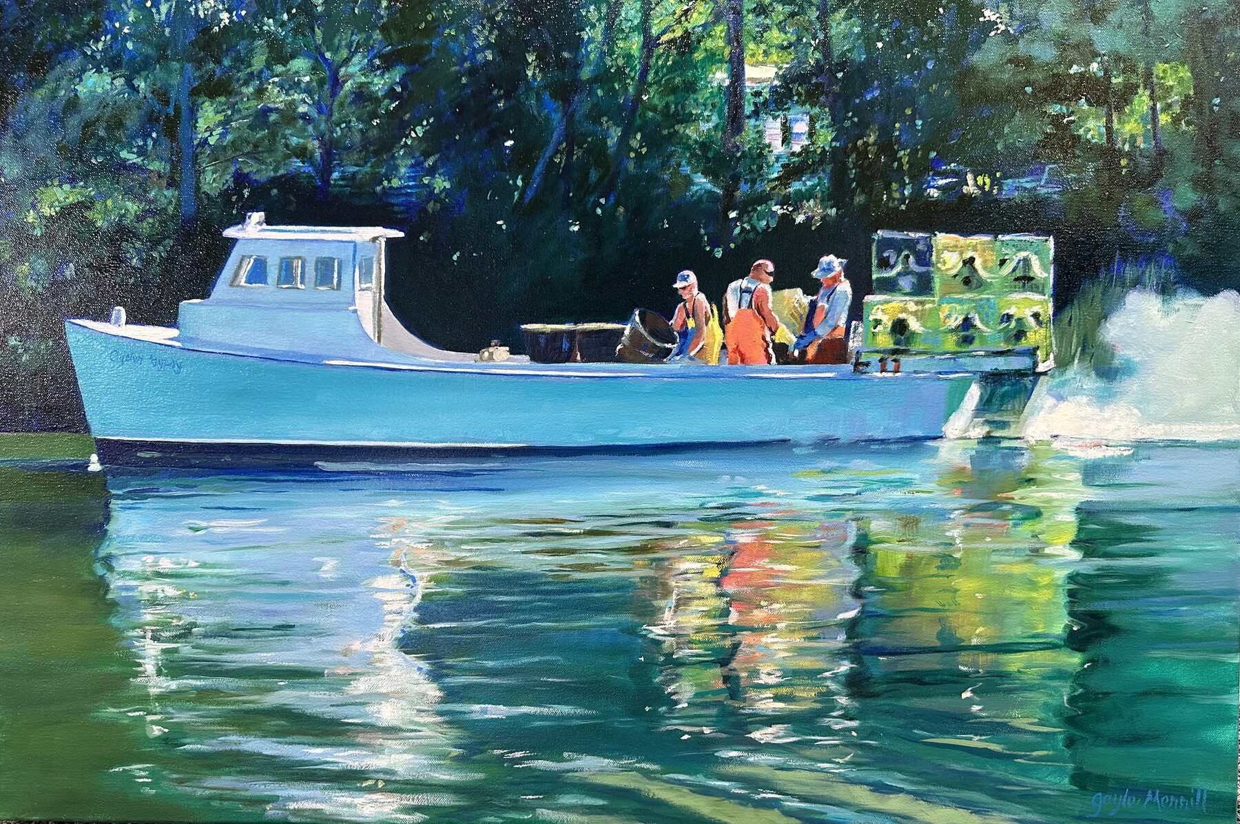 The Oyster Gypsy, oil painting by Gayle Merrill